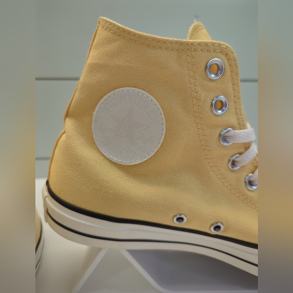 Converse Chuck Taylor All Star CTAS By You Yellow Canvas Skateboard Sneakers - Picture 3 of 7